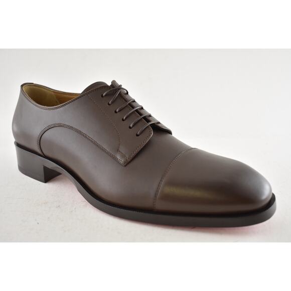 Christian Louboutin Cortomale Flat Brown Leather Dress Oxford Derby Loafer 43 10 main image 15